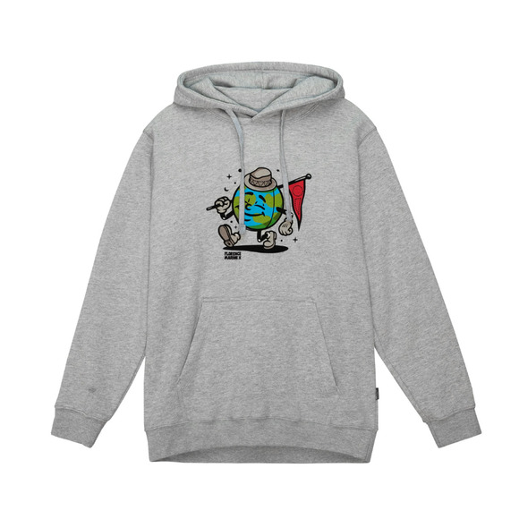 NEW! Florence Marine X Mister Globe Hoodie Size Medium Gray Sweatshirt Earth Day - Picture 1 of 9